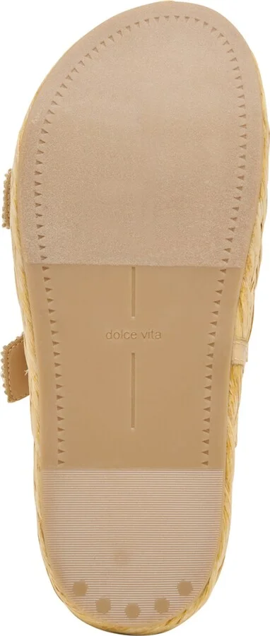 Dolce Vita Women's Falyn Platform Double Buckle Raffia Woven Footbed Sandals - Image 5