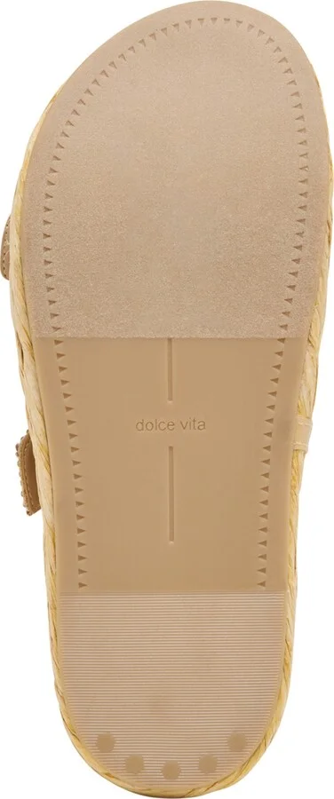 Dolce Vita Women's Falyn Platform Double Buckle Raffia Woven Footbed Sandals - Image 10