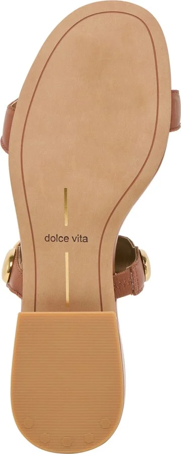 Dolce Vita Women's Fresco Embellished Double Band Slide Low Block Heel Dress Sandals - Image 5