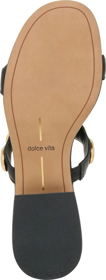 Dolce Vita Women's Fresco Embellished Double Band Slide Low Block Heel Dress Sandals - Image 9