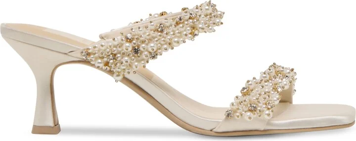 Dolce Vita Women's Genora Rhinestone Double-Band Low-Heel Dress Sandals - Image 2