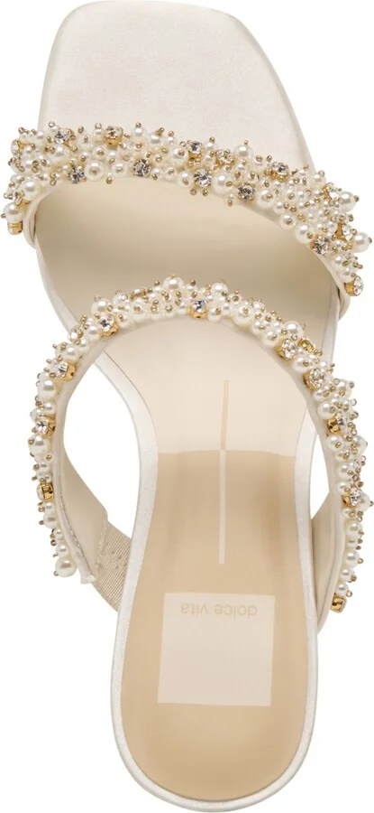 Dolce Vita Women's Genora Rhinestone Double-Band Low-Heel Dress Sandals - Image 4