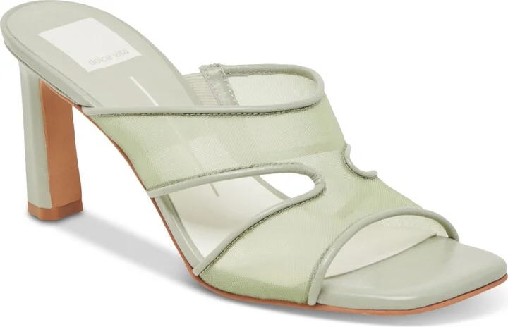 Dolce Vita Women's Gitel Crossband Slide High Heel Dress Sandals