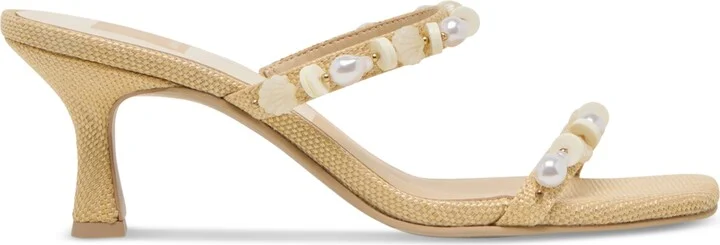 Dolce Vita Women's Grason Beaded Double-Band Kitten-Heel Dress Sandals - Image 2
