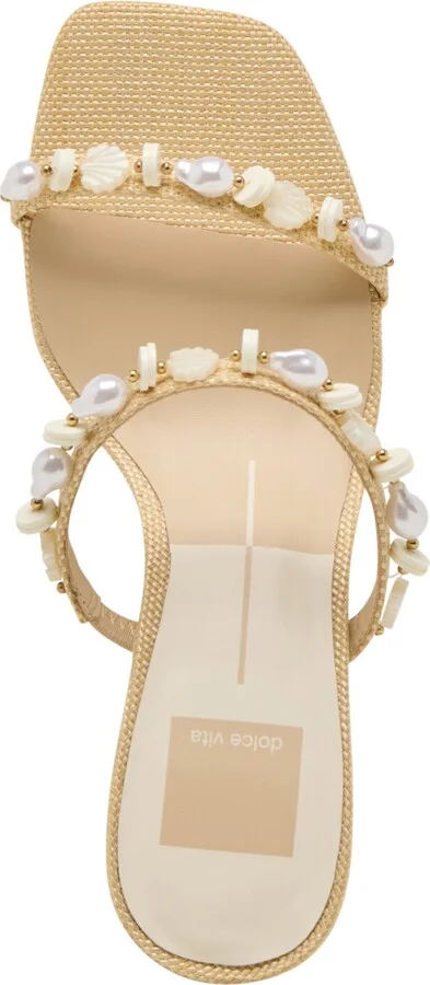 Dolce Vita Women's Grason Beaded Double-Band Kitten-Heel Dress Sandals - Image 4