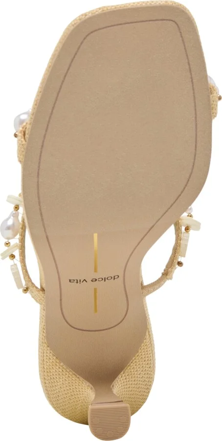 Dolce Vita Women's Grason Beaded Double-Band Kitten-Heel Dress Sandals - Image 5