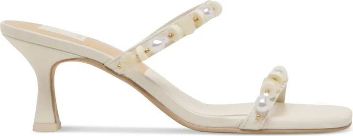 Dolce Vita Women's Grason Beaded Double-Band Kitten-Heel Dress Sandals - Image 6