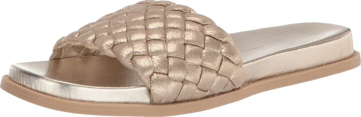 Light Gold Metallic Stella Suede