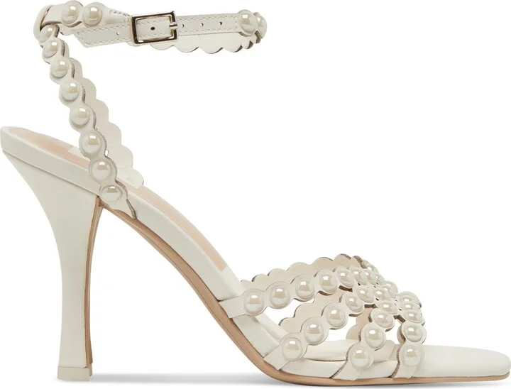 Dolce Vita Women's Hellen Pearl Strappy Two-Piece Stiletto Dress Sandals - Image 2