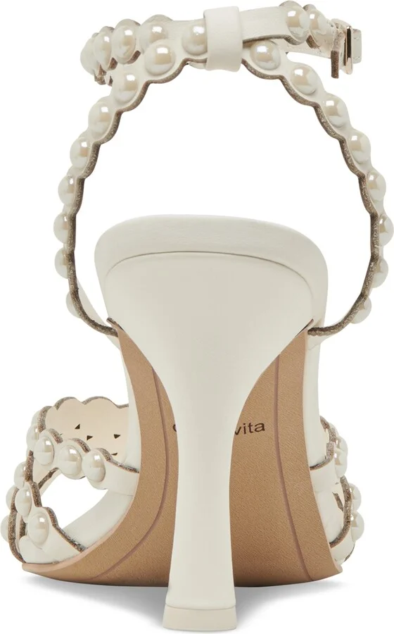 Dolce Vita Women's Hellen Pearl Strappy Two-Piece Stiletto Dress Sandals - Image 3