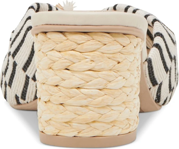 Dolce Vita Women's Izra Knot Raffia Block-Heel Dress Sandals - Image 3