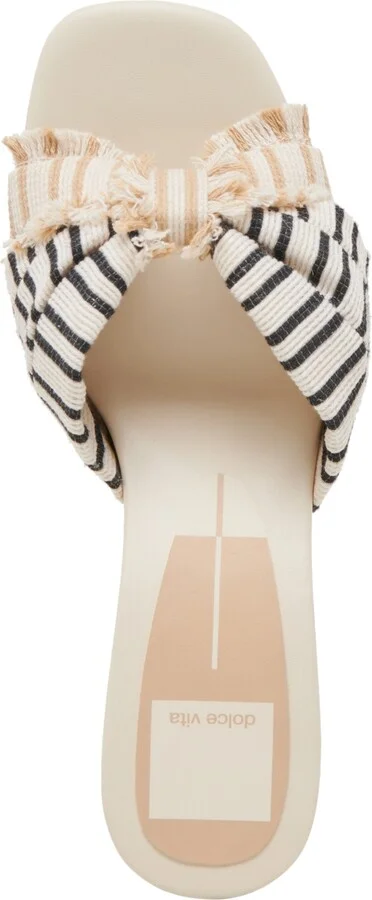 Dolce Vita Women's Izra Knot Raffia Block-Heel Dress Sandals - Image 4