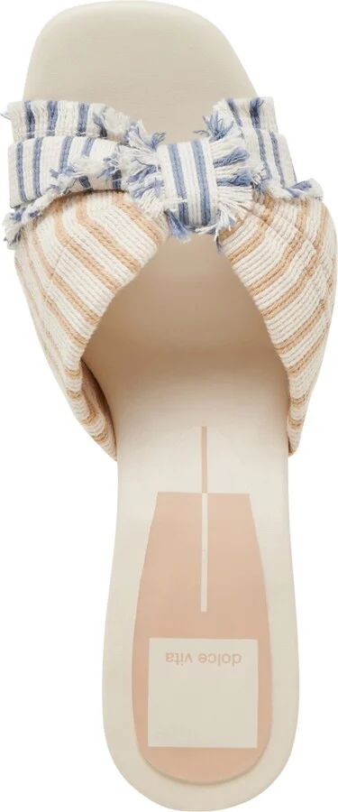 Dolce Vita Women's Izra Knot Raffia Block-Heel Dress Sandals - Image 8