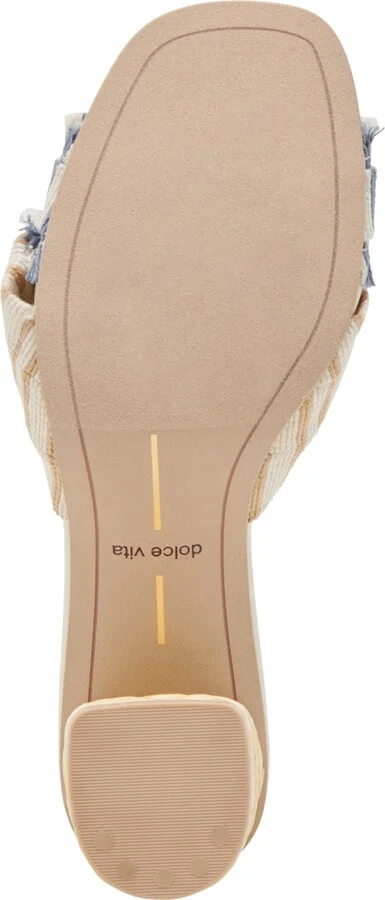 Dolce Vita Women's Izra Knot Raffia Block-Heel Dress Sandals - Image 9