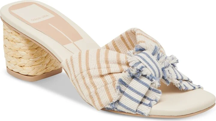 Blue Multi Striped Fabric