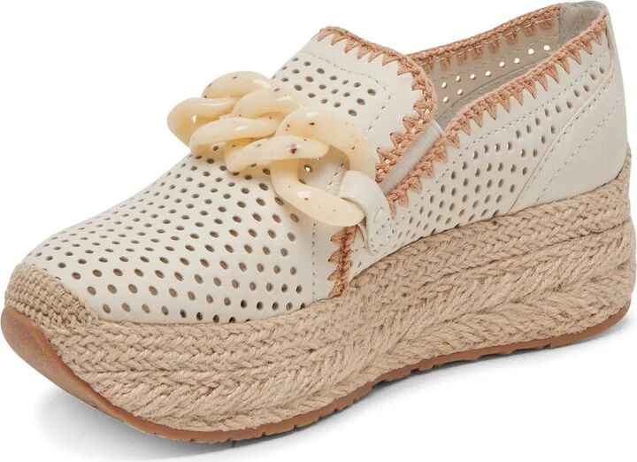 Ivory Perforated Nubuck