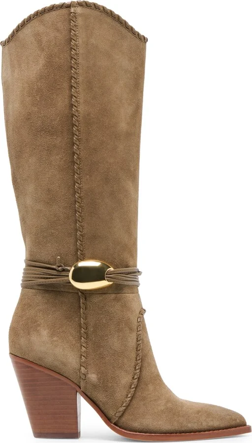 Dolce Vita Women's Jody Whipstitch Tall Heeled Western Boots - Image 6