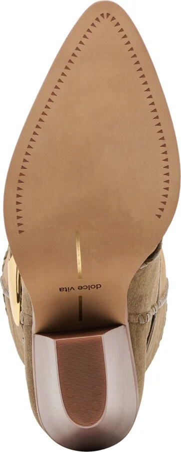 Dolce Vita Women's Jody Whipstitch Tall Heeled Western Boots - Image 9