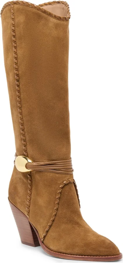 Dolce Vita Women's Jody Whipstitch Tall Heeled Western Boots