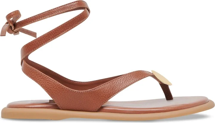 Dolce Vita Women's Judy Lace-Up Ankle Wrap Embellished Flat Sandals - Image 2