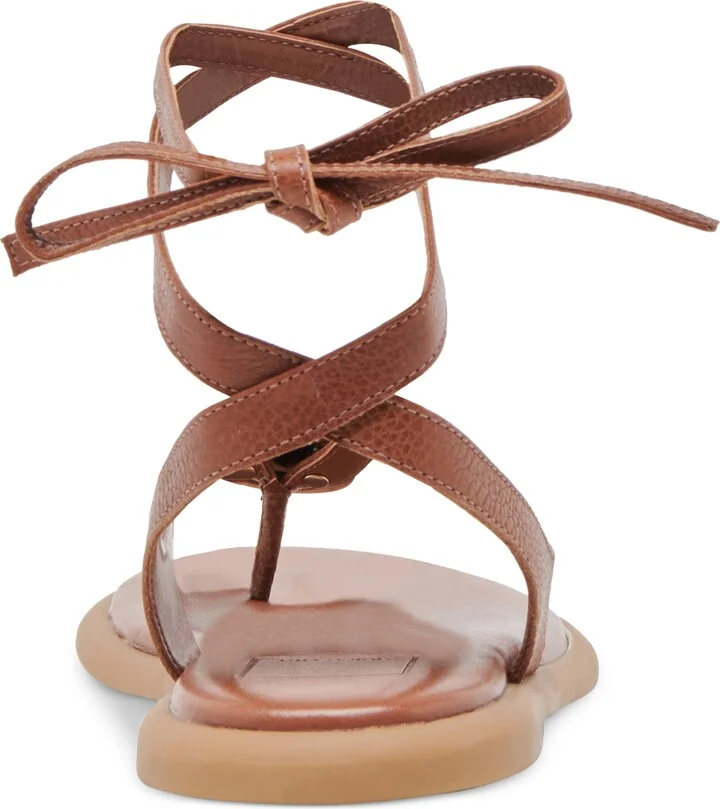 Dolce Vita Women's Judy Lace-Up Ankle Wrap Embellished Flat Sandals - Image 3
