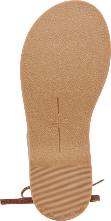 Dolce Vita Women's Judy Lace-Up Ankle Wrap Embellished Flat Sandals - Image 5