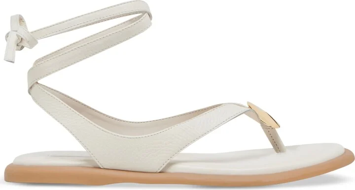 Dolce Vita Women's Judy Lace-Up Ankle Wrap Embellished Flat Sandals - Image 7