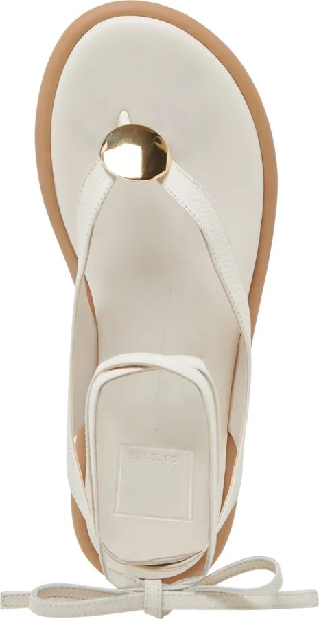 Dolce Vita Women's Judy Lace-Up Ankle Wrap Embellished Flat Sandals - Image 9