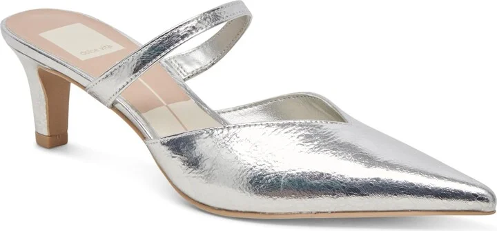 Silver Distressed Leather