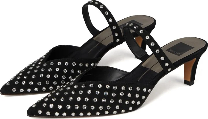 Dolce Vita Women's Kanika MID Stud Pointed Toe Heels