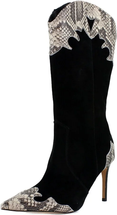 Black Multi Suede