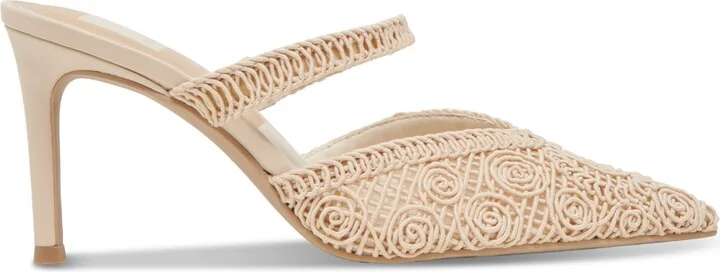 Dolce Vita Women's Kassy Macrame Crocheted Stiletto Pointed-Toe Pumps - Image 2
