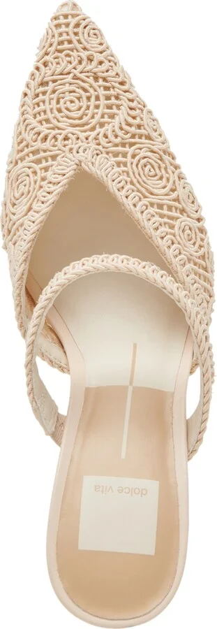Dolce Vita Women's Kassy Macrame Crocheted Stiletto Pointed-Toe Pumps - Image 4