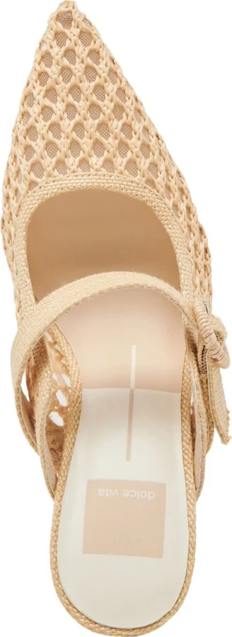 Dolce Vita Women's Keekee Buckle Woven Pointed-Toe Pumps - Image 4