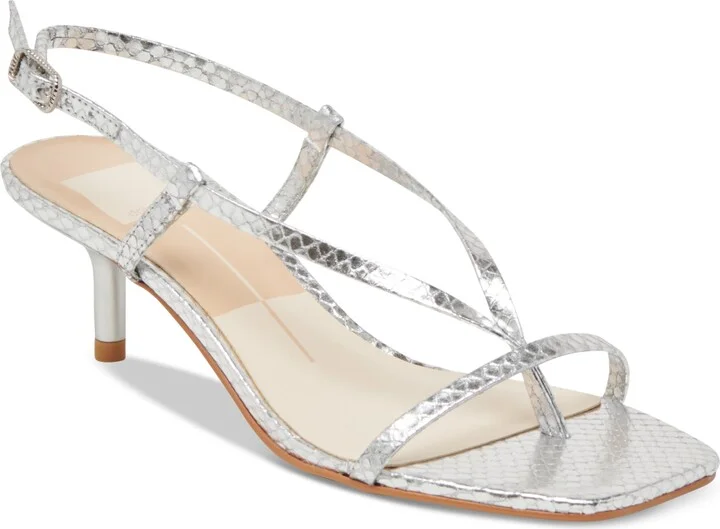 Silver Embossed Leather