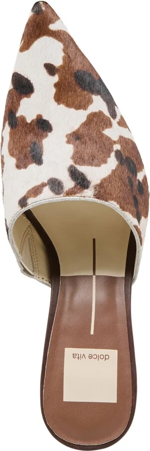 Dolce Vita Women's Lexy Pointed-Toe Heeled Mules - Cocoa Taurus Calf Hair/Cow Print Multi - Image 4