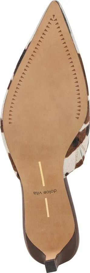 Dolce Vita Women's Lexy Pointed-Toe Heeled Mules - Cocoa Taurus Calf Hair/Cow Print Multi - Image 5