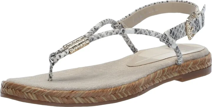 Grey/White Embossed Leather