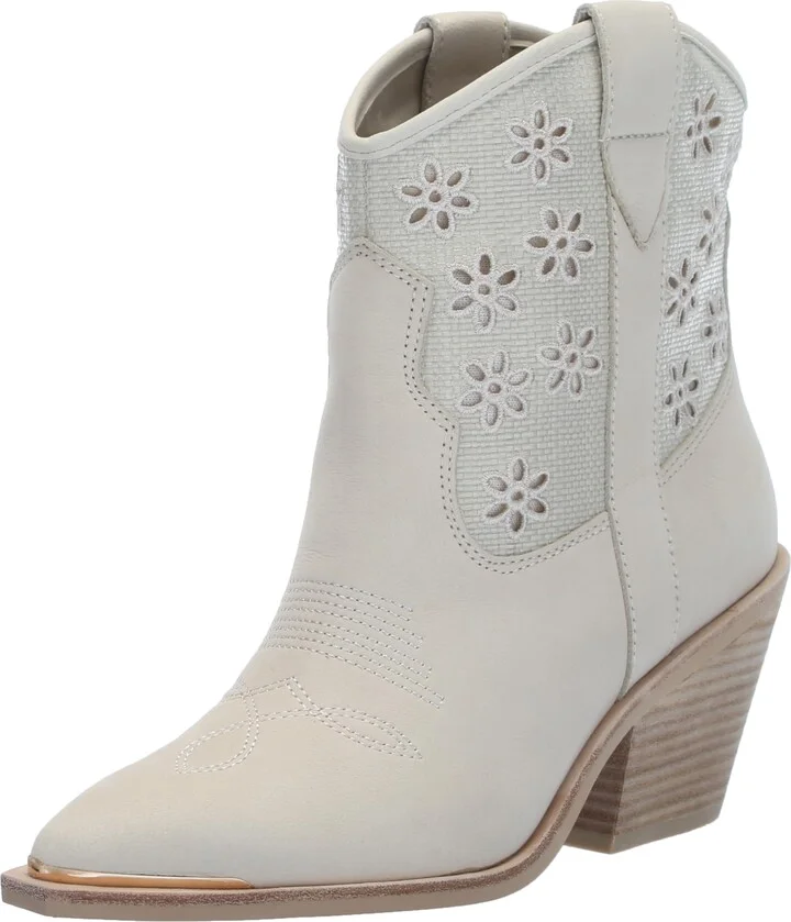 Oatmeal Floral Eyelet