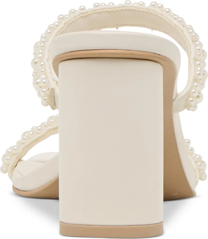 Dolce Vita Women's Nolah Pearl Beaded Double-Band Block-Heel Dress Sandals - Image 3