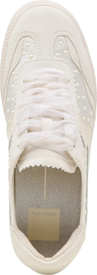 Dolce Vita Women's Notice Pearl Mesh Low Profile Lace-Up Sneakers - Image 4