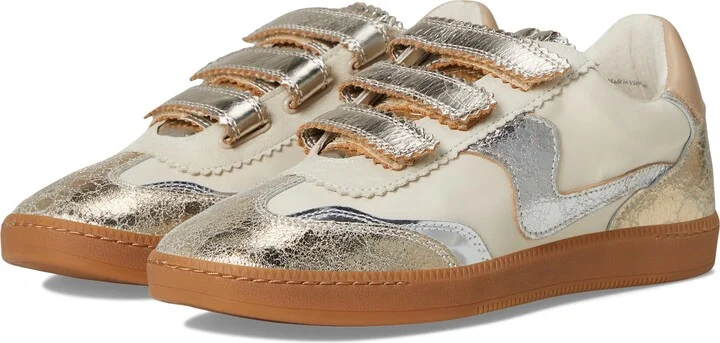 Silver/Gold Distressed Leather