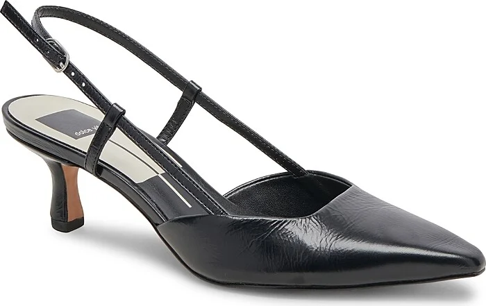 Dolce Vita Women's Odela Pointed Toe Slip On Slingback Pumps