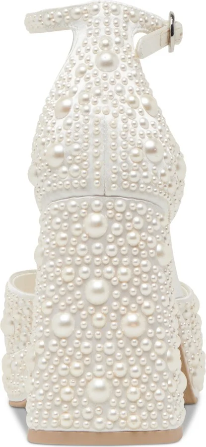 Dolce Vita Women's Pandro Pearl Two-Piece Platform Dress Sandals - Image 3
