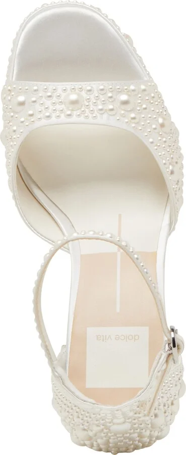 Dolce Vita Women's Pandro Pearl Two-Piece Platform Dress Sandals - Image 4