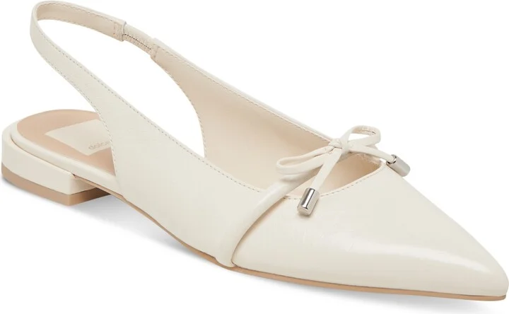 Dolce Vita Women's Payge Bow Pointed-Toe Slingback Flats