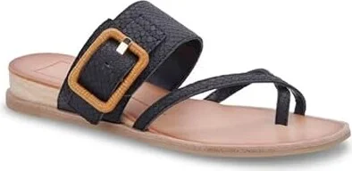 Black Embossed Leather
