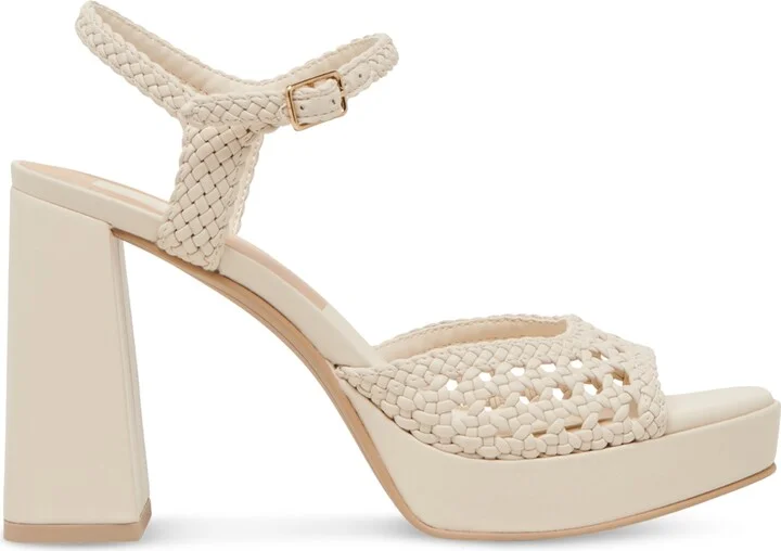Dolce Vita Women's Peyten Wide Width Woven Two-Piece Platform Dress Sandals - Image 2