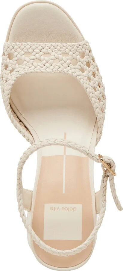 Dolce Vita Women's Peyten Wide Width Woven Two-Piece Platform Dress Sandals - Image 4