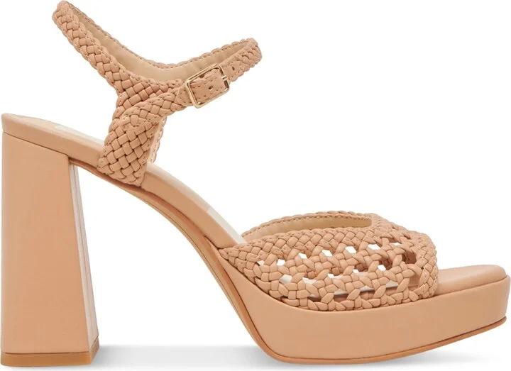 Dolce Vita Women's Peyten Wide Width Woven Two-Piece Platform Dress Sandals - Image 6